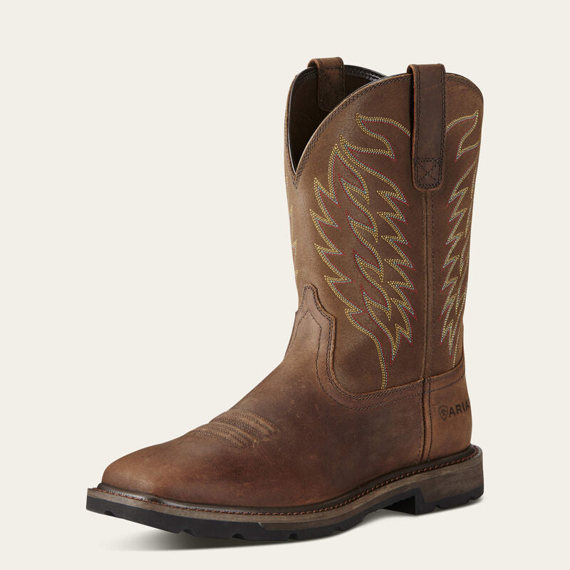 Ariat Men's Groundbreaker Wide Square Toe Steel Toe Work Boot
