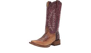Corral Boots Teen Brown & Purple Embroidery Boots