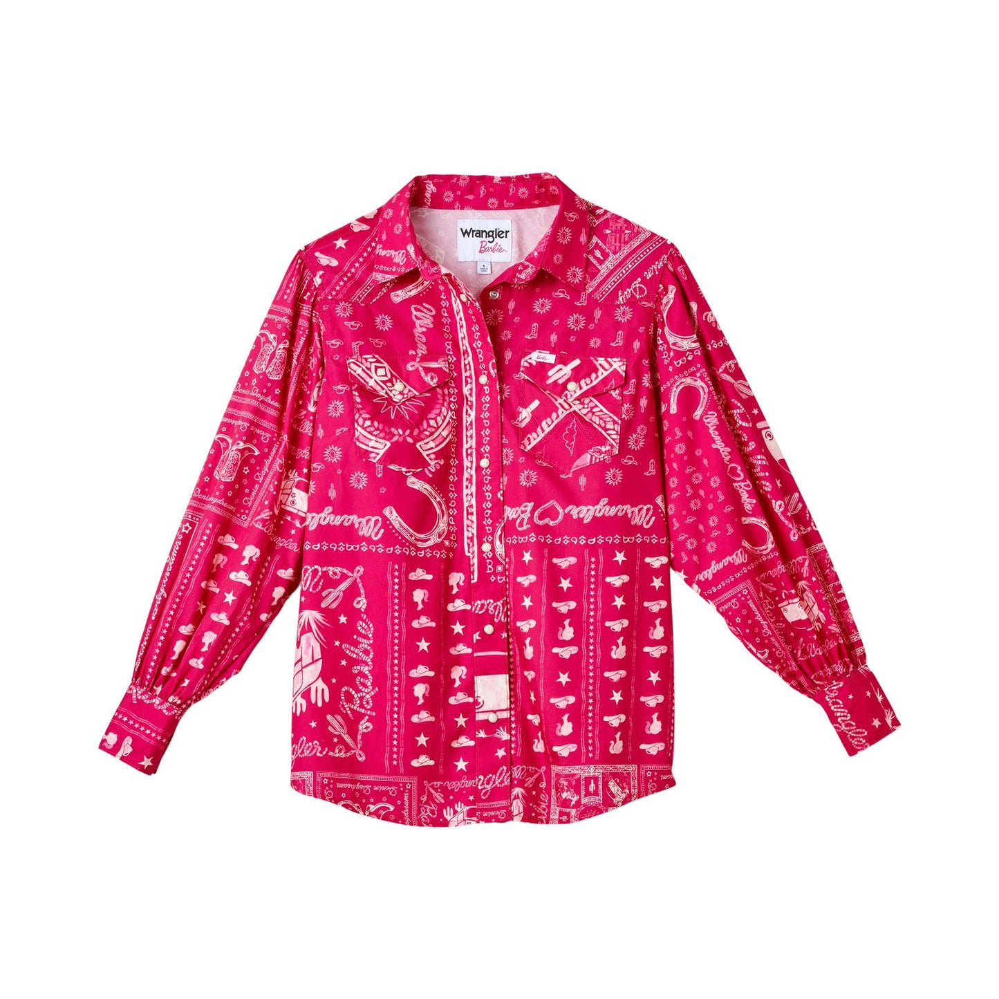 Women's Wrangler® X Barbie Balloon Sleeve Blouse