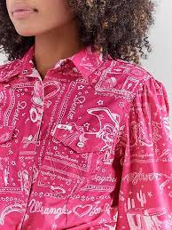Women's Wrangler® X Barbie Balloon Sleeve Blouse