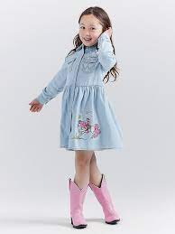 Girls Wrangler® X Barbie Shirt Dress