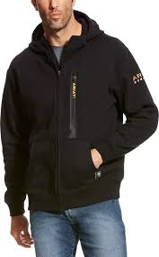 Ariat Mens Rebar Workman Full Zip Hoodie Jacket