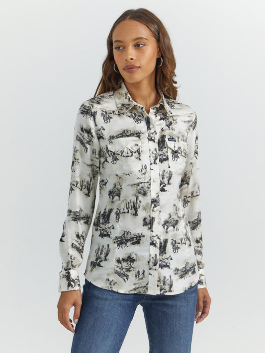 Women's Wrangler Retro® Western Vintage Snap Top