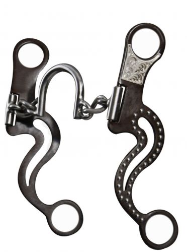 Antique Brown Steel Bit w/Chain Port Mouth