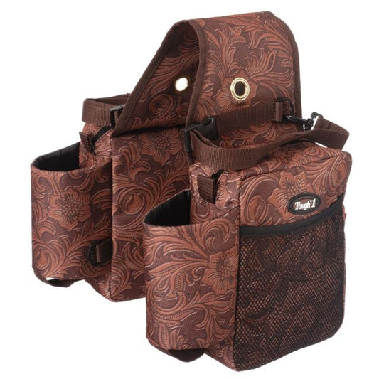 TOUGH1 SADDLE BAG WITH BOTTLE HOLDER IN PRINTS