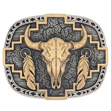 Two Tone Southwest Abundance Attitude Buckle