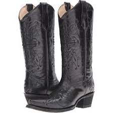 Corral Boots Black Cross Embroidery Boots