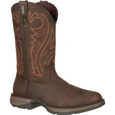 REBEL™ BY DURANGO® CHOCOLATE PULL-ON WESTERN BOOT