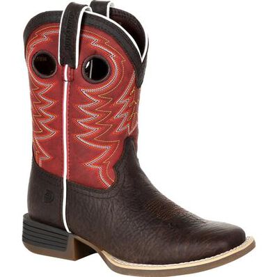 DURANGO LIL' REBEL PRO BIG KID'S RED WESTERN BOOT