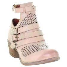 Corral Boots Rose Straps & Cutout Shortie Round Toe Bootie