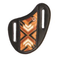Hooey "Montezuma" Brown, Black & Ivory Aztec Patchwork Knife Sheath