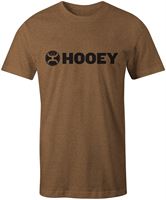 Hooey Lock Up Men's Brown Heather Crew Neck SS T-Shirt