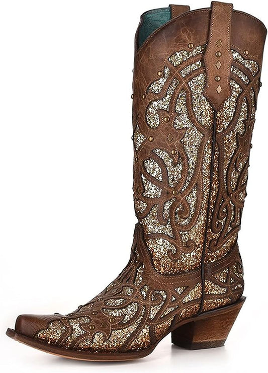 Corral Boots Ladies Orix Glitter Inlay & Studs Boots