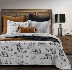 Ranch Life Western Reversible Quilt Set