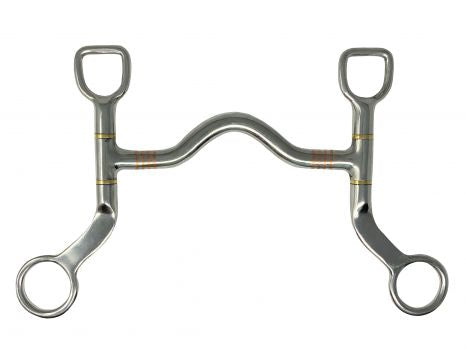 Showman Stainless Steel Ported 5" Mouth bit