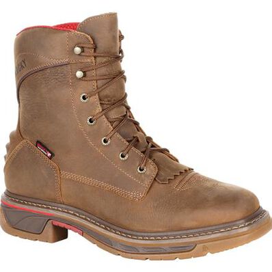 ROCKY IRON SKULL WATERPROOF LACER WESTERN BOOT