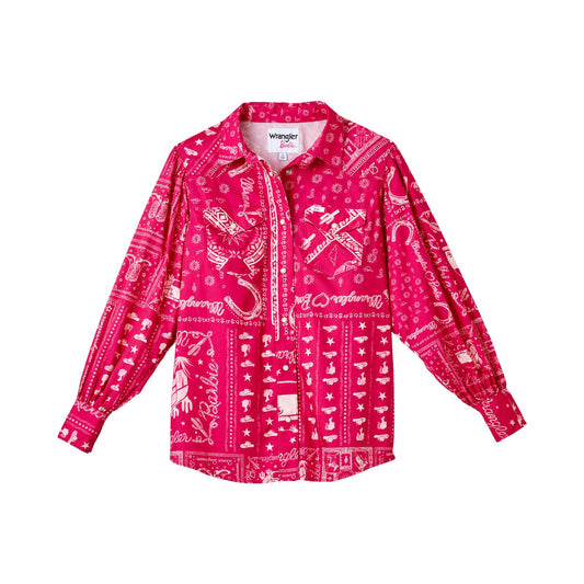 Women's Wrangler® X Barbie Balloon Sleeve Blouse