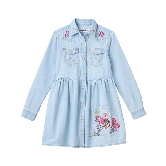 Girls Wrangler® X Barbie Shirt Dress