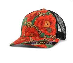 Ariat Cap Cheetah Print Red