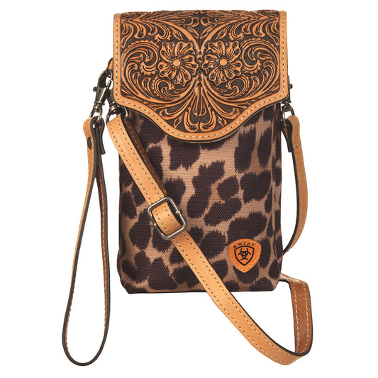 Ariat Tooled Leopard Collection Purse