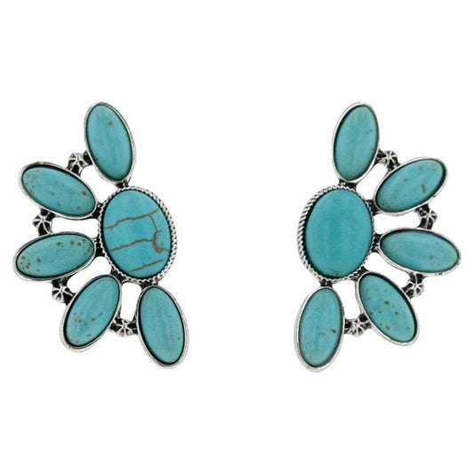 Turquoise Trinket Attitude Earrings