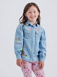 Girls  Wrangler® X Barbie Balloon Sleeve Blouse